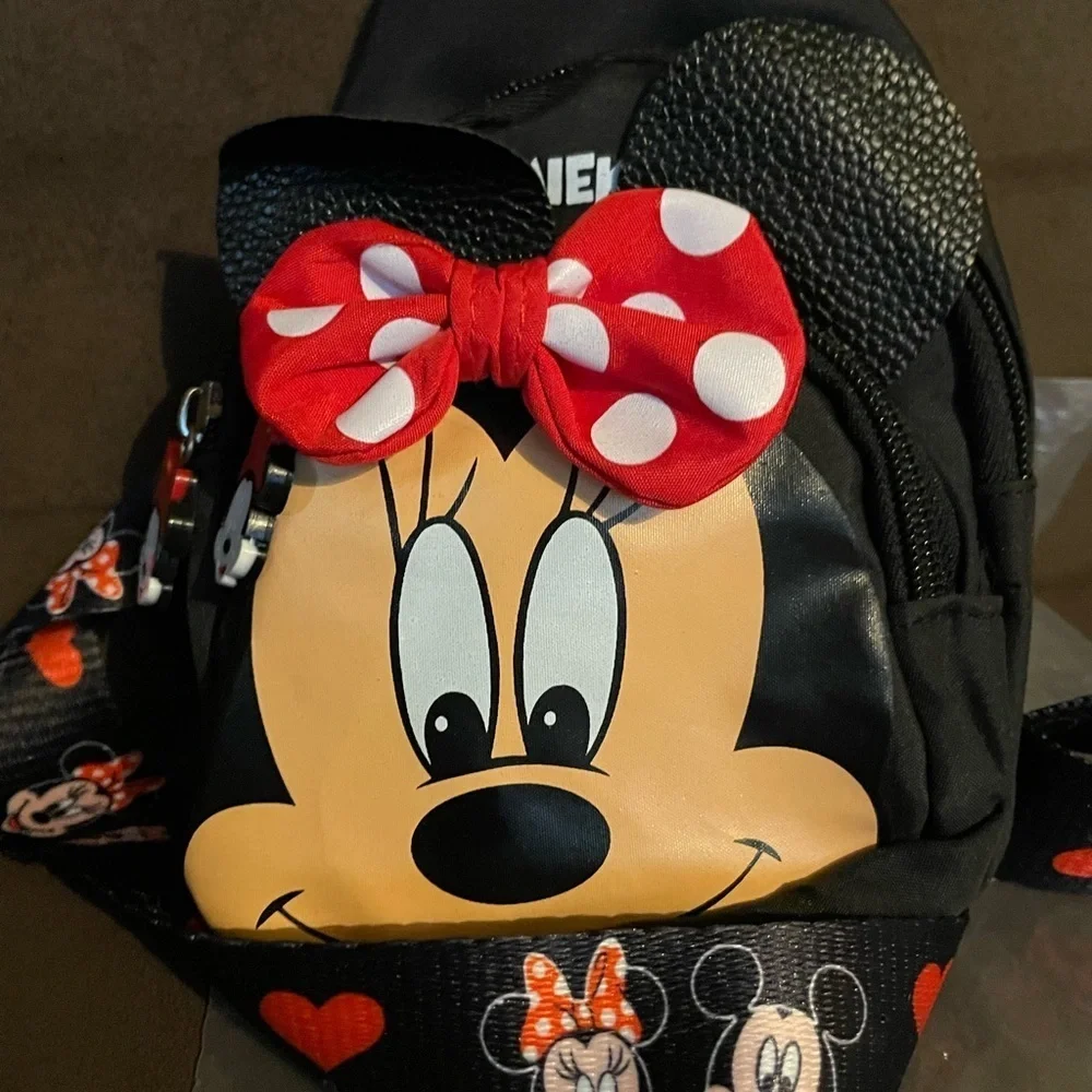 Disney Black and Red Minnie Mouse Kids Bag - Picture 4 of 8